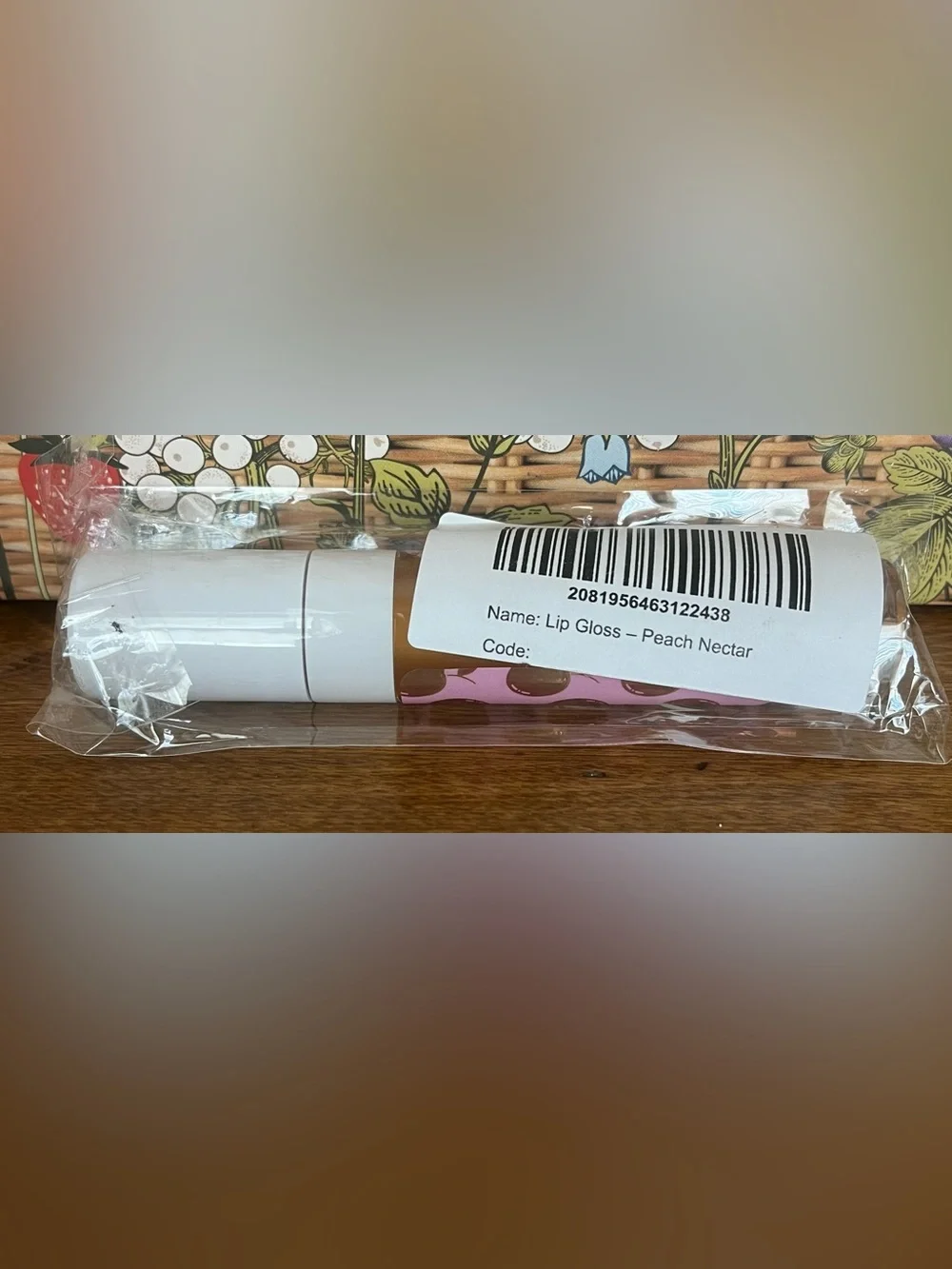 Aminnah Peach Nectar Lip Gloss — Full Size New in Packaging